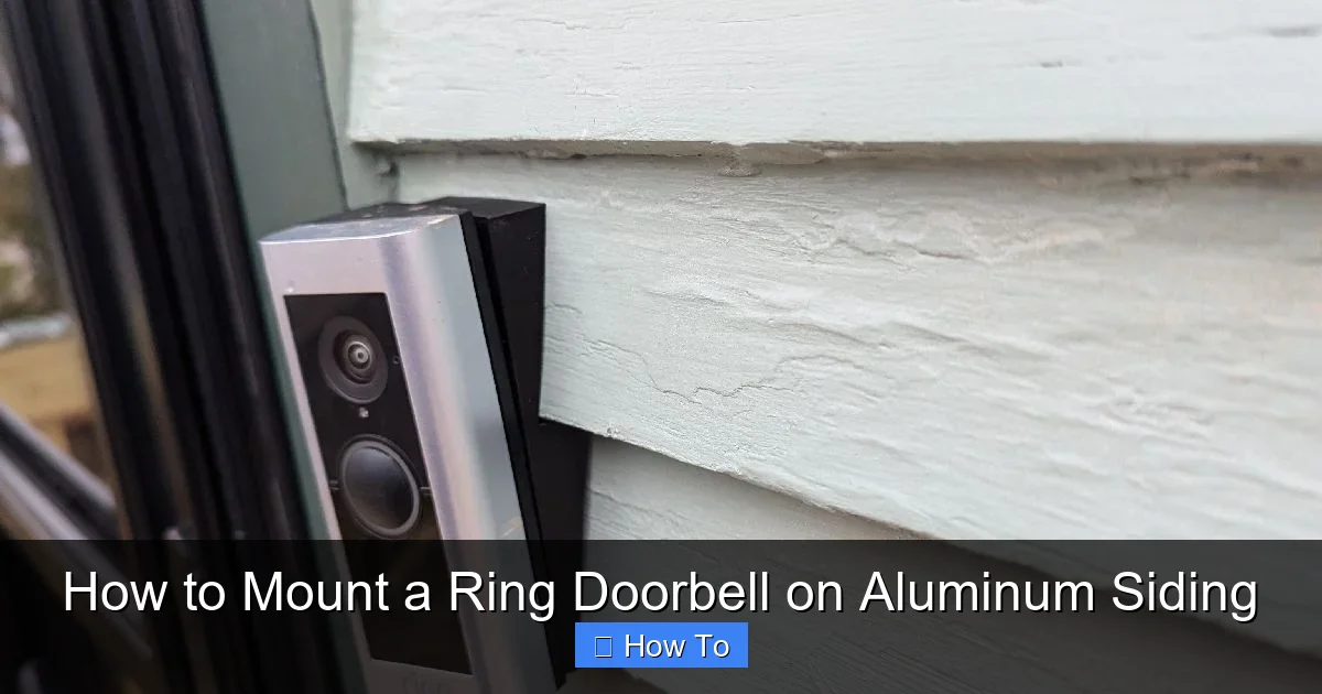 How to Mount a Ring Doorbell on Aluminum Siding