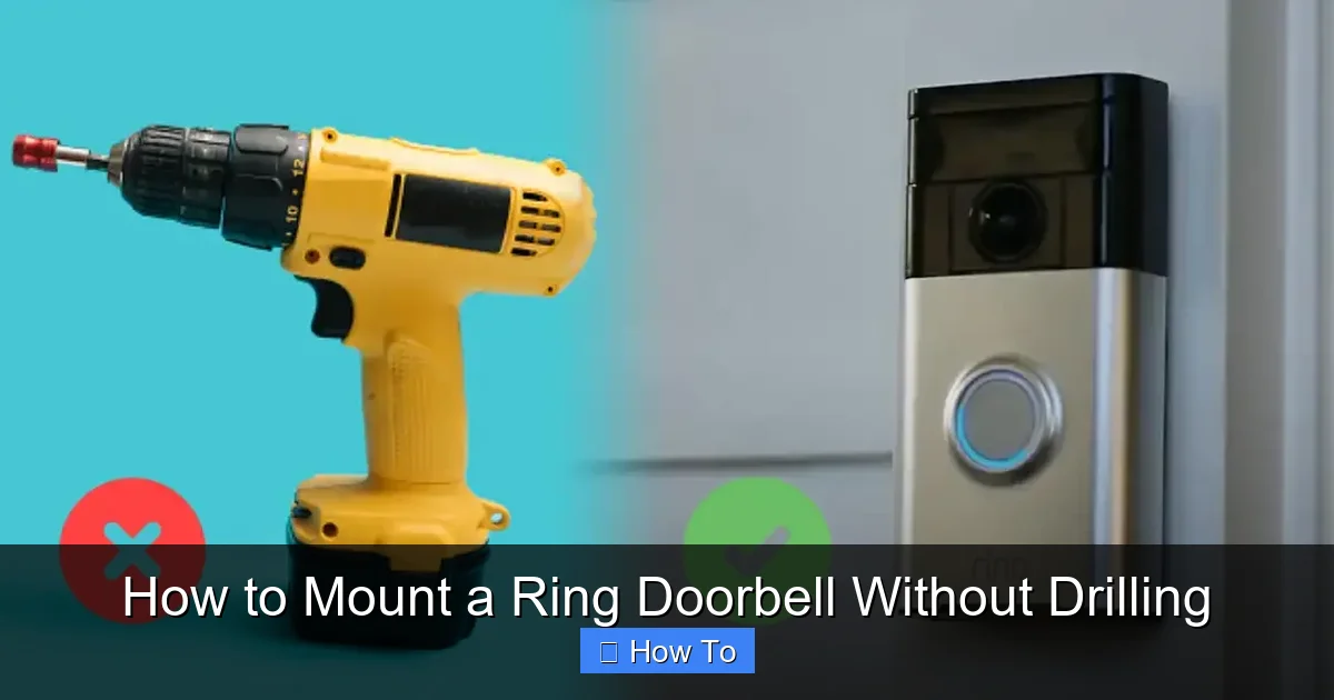 How to Mount a Ring Doorbell Without Drilling