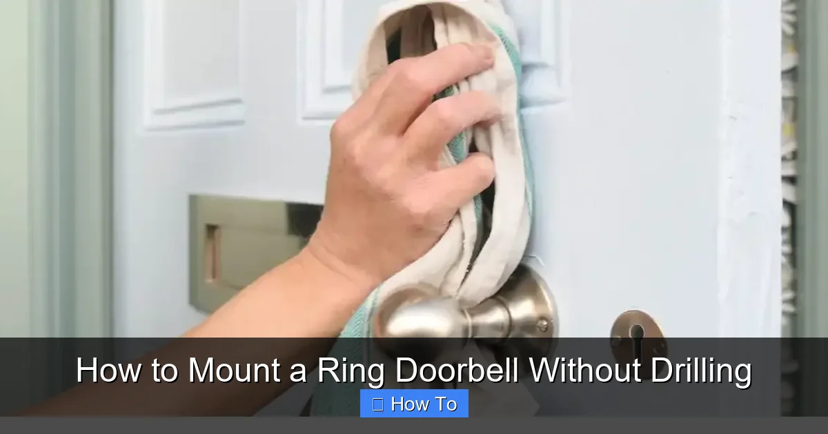How to Mount a Ring Doorbell Without Drilling