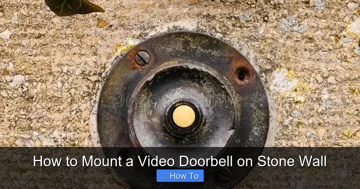 How to Mount a Video Doorbell on Stone Wall