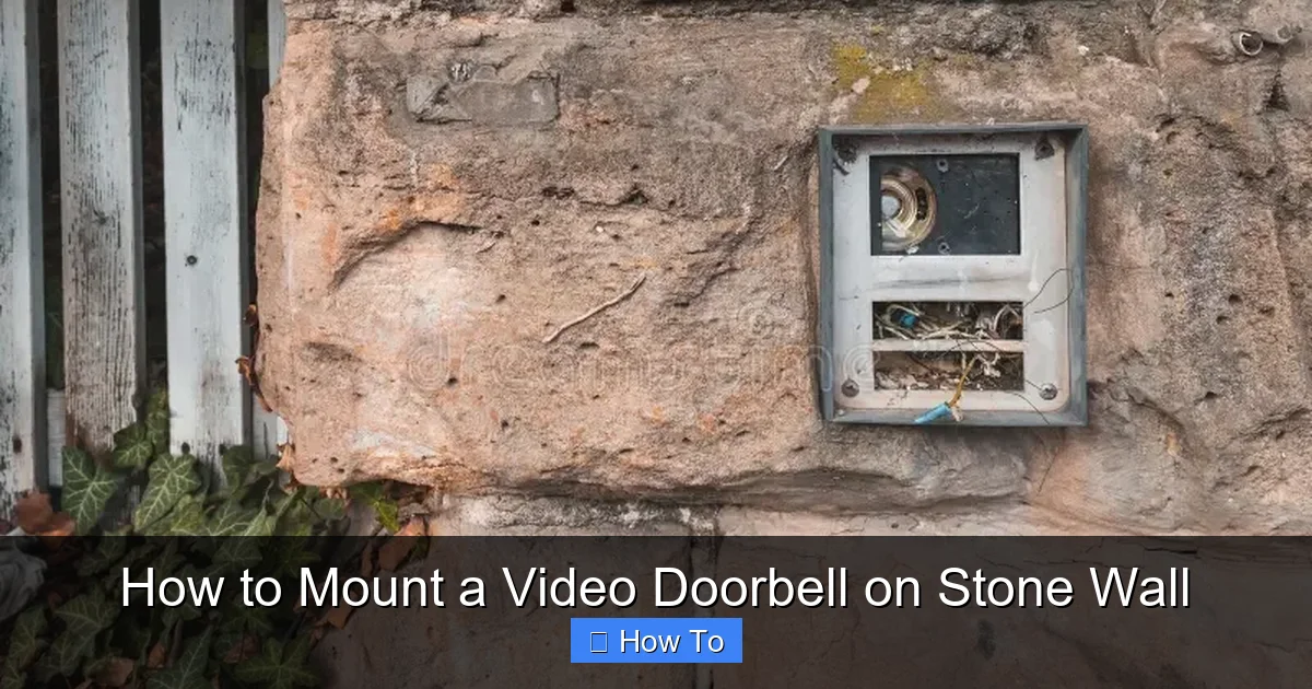 How to Mount a Video Doorbell on Stone Wall