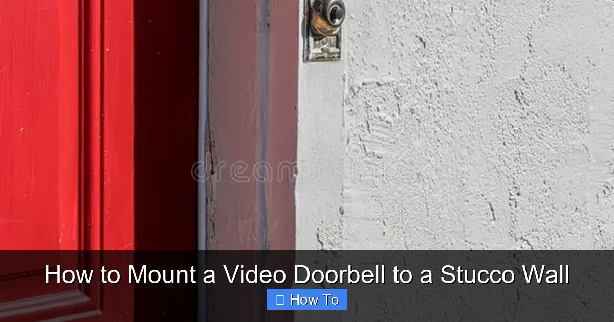 How to Mount a Video Doorbell to a Stucco Wall