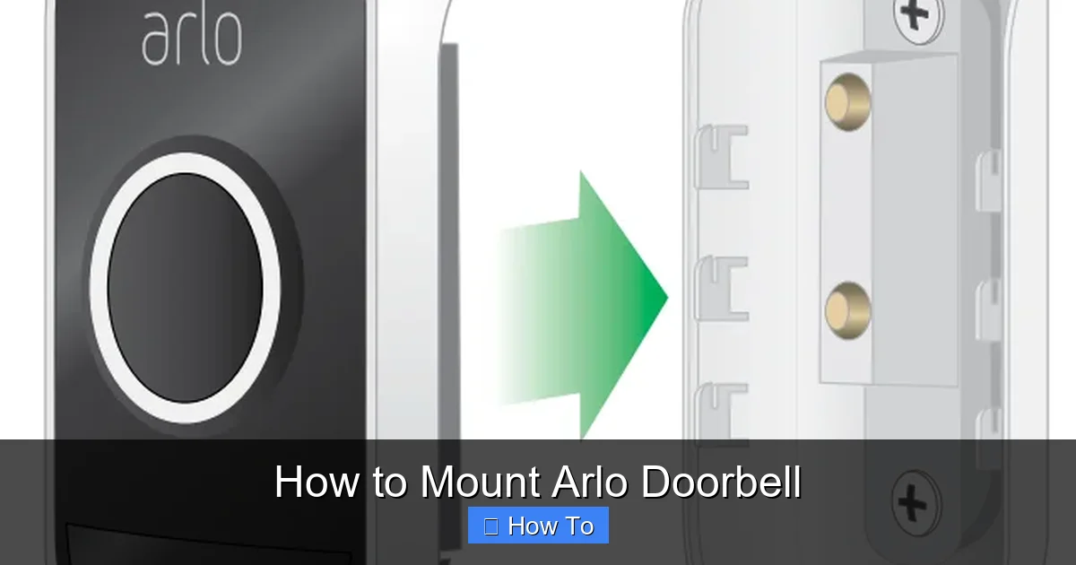 How to Mount Arlo Doorbell