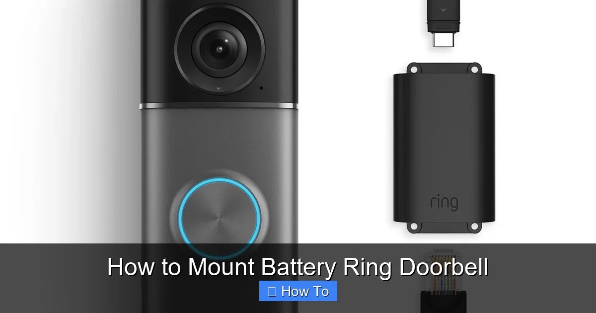 How to Mount Battery Ring Doorbell