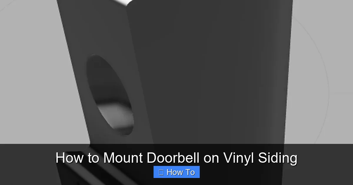 How to Mount Doorbell on Vinyl Siding
