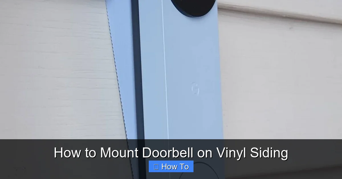 How to Mount Doorbell on Vinyl Siding