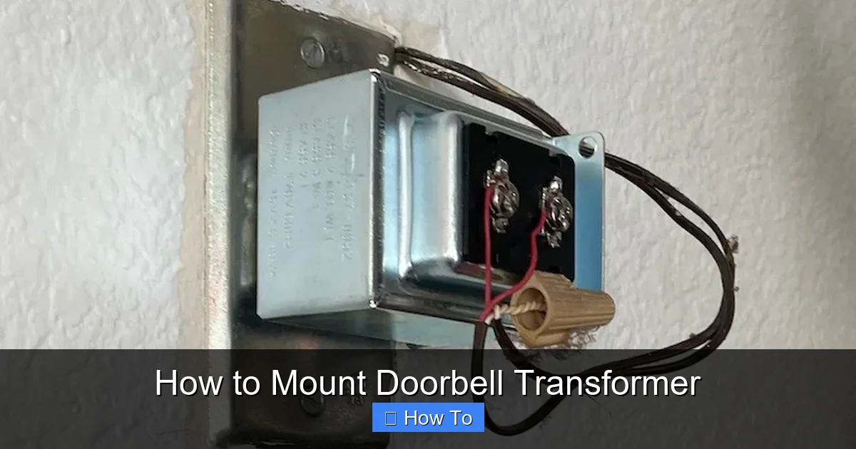 How to Mount Doorbell Transformer