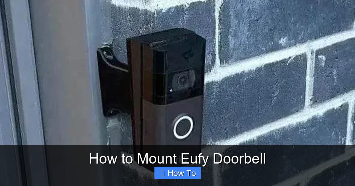 How to Mount Eufy Doorbell