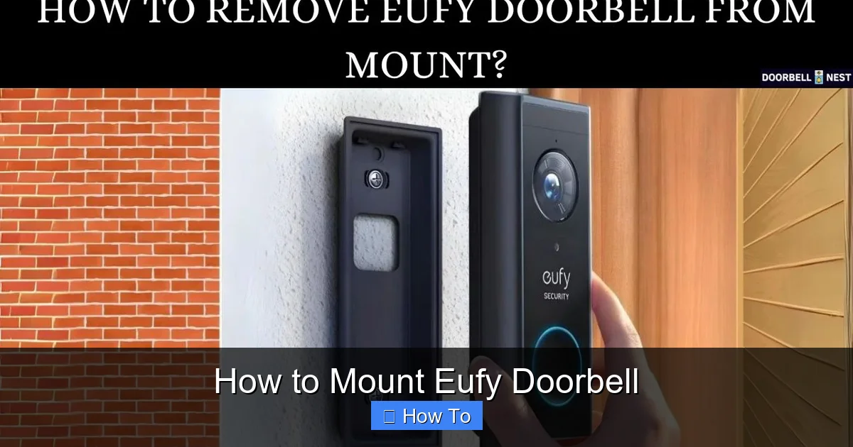 How to Mount Eufy Doorbell
