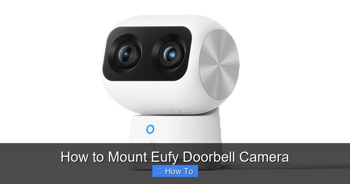 How to Mount Eufy Doorbell Camera