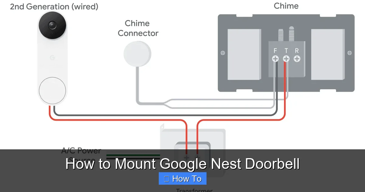 How to Mount Google Nest Doorbell