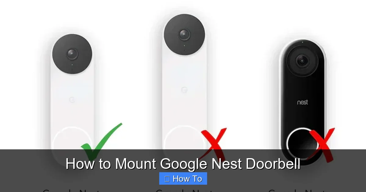 How to Mount Google Nest Doorbell