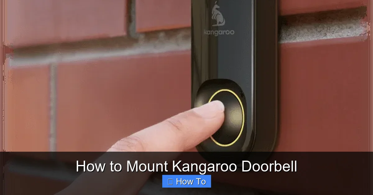 How to Mount Kangaroo Doorbell