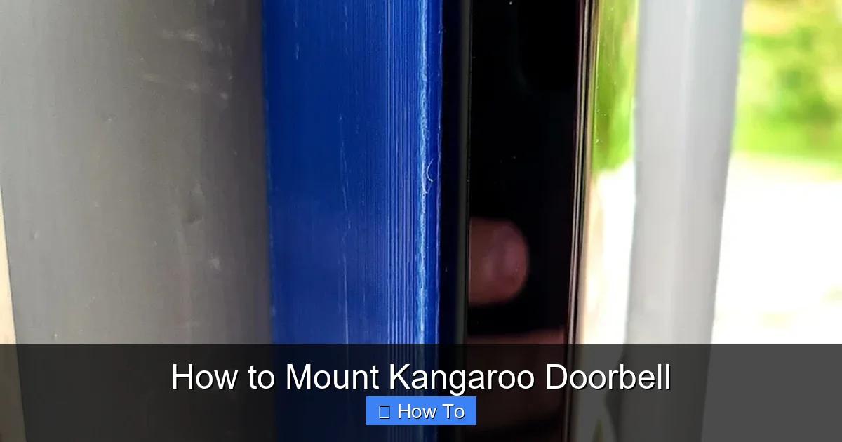 How to Mount Kangaroo Doorbell