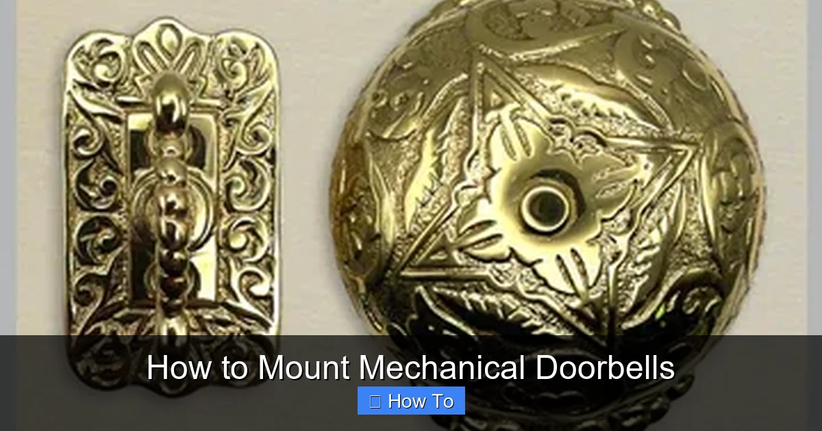 How to Mount Mechanical Doorbells