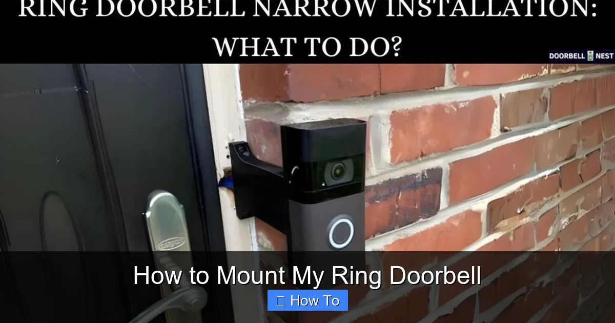 How to Mount My Ring Doorbell