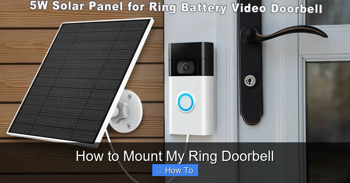 How to Mount My Ring Doorbell