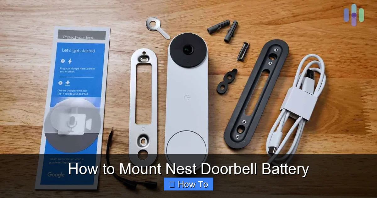 How to Mount Nest Doorbell Battery