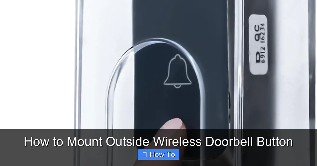 How to Mount Outside Wireless Doorbell Button
