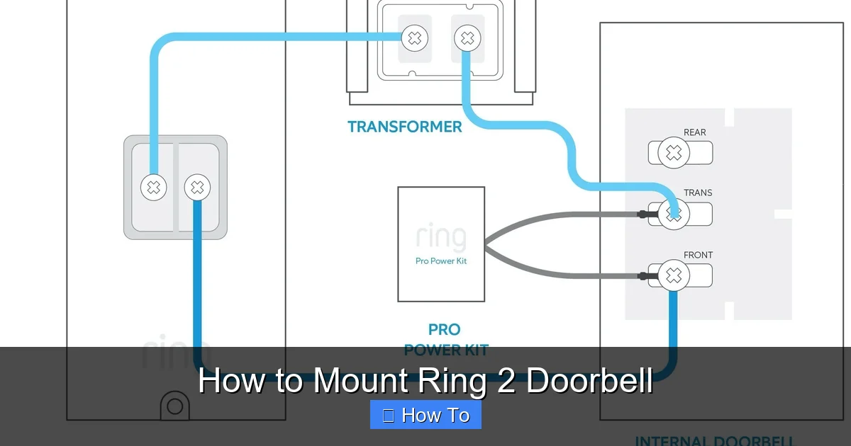How to Mount Ring 2 Doorbell