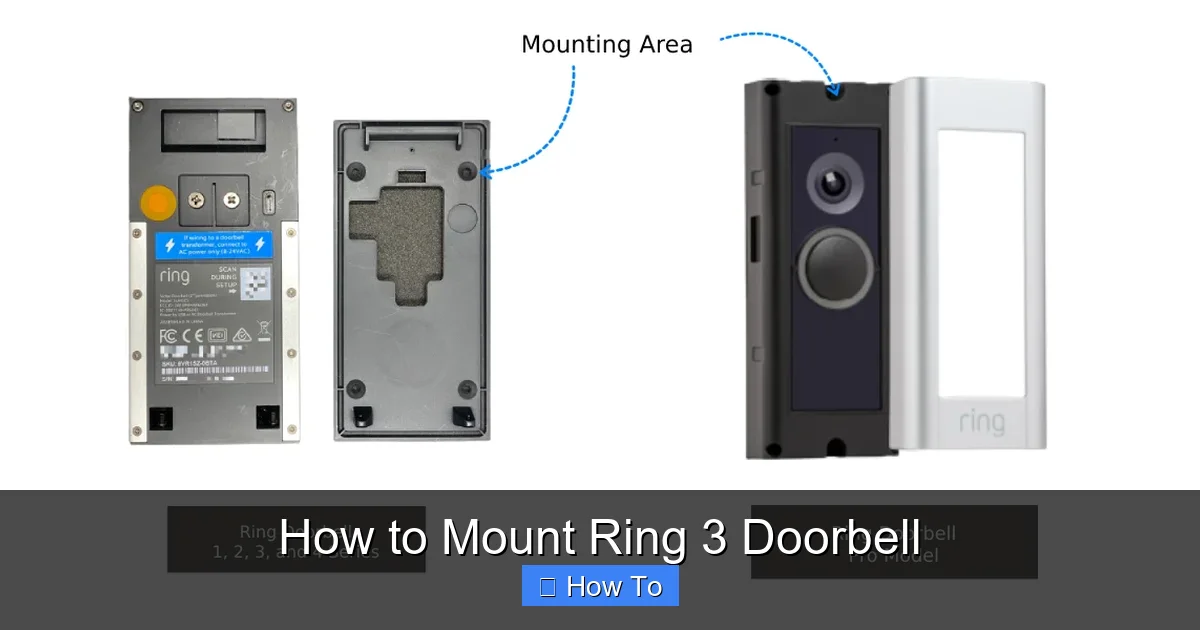 How to Mount Ring 3 Doorbell
