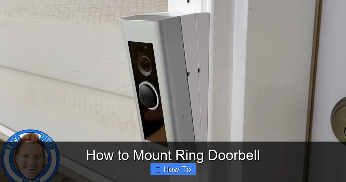 How to Mount Ring Doorbell