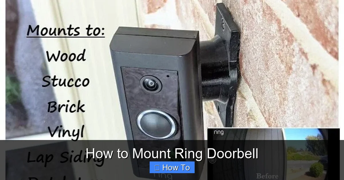 How to Mount Ring Doorbell