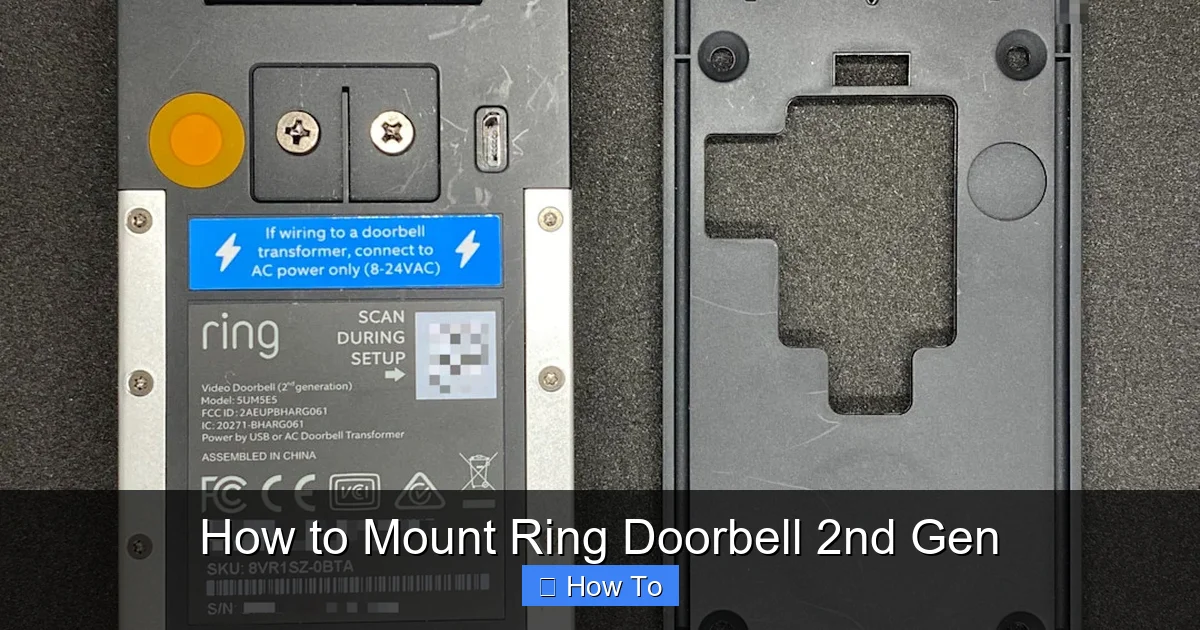 How to Mount Ring Doorbell 2nd Gen