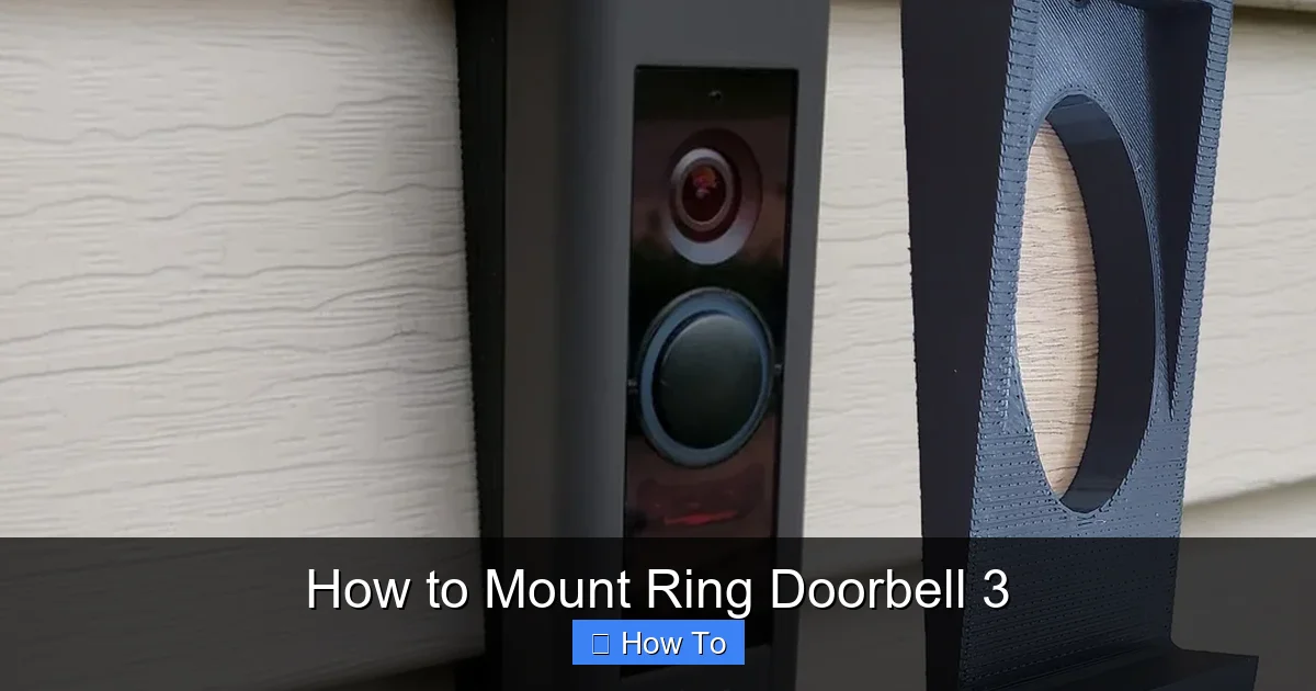 How to Mount Ring Doorbell 3