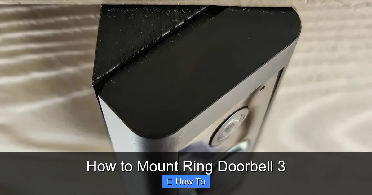 How to Mount Ring Doorbell 3