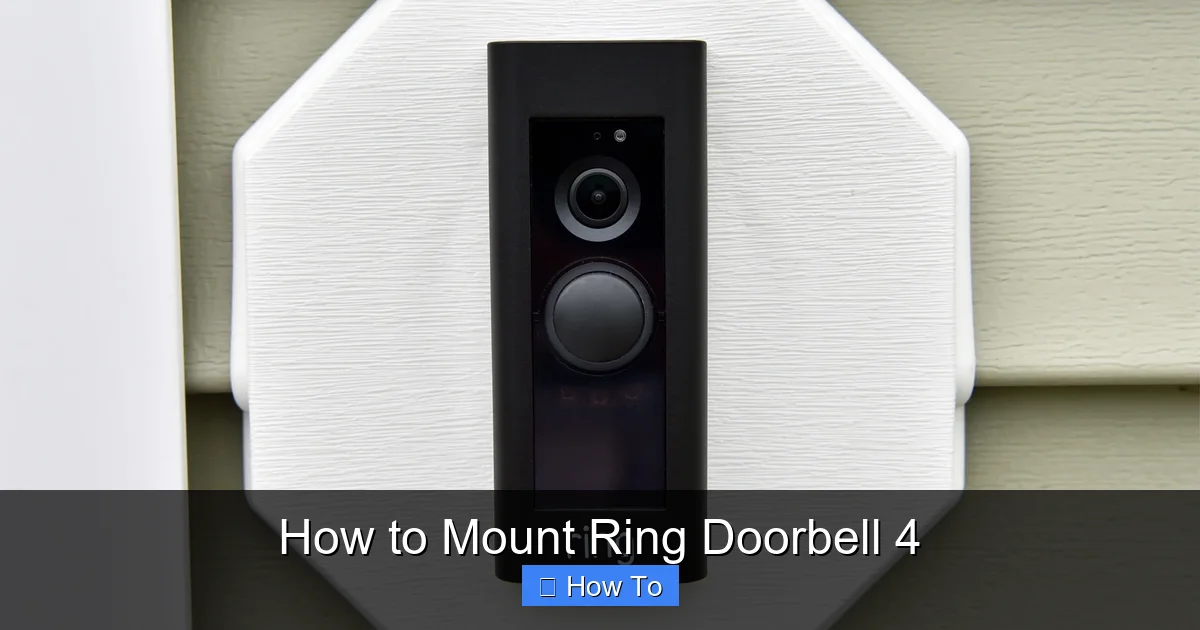 How to Mount Ring Doorbell 4