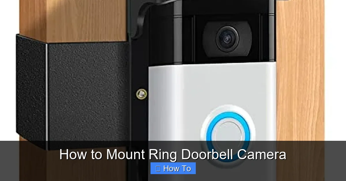 How to Mount Ring Doorbell Camera