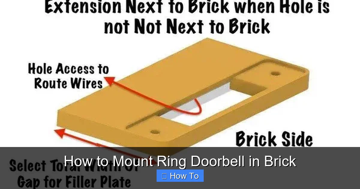 How to Mount Ring Doorbell in Brick