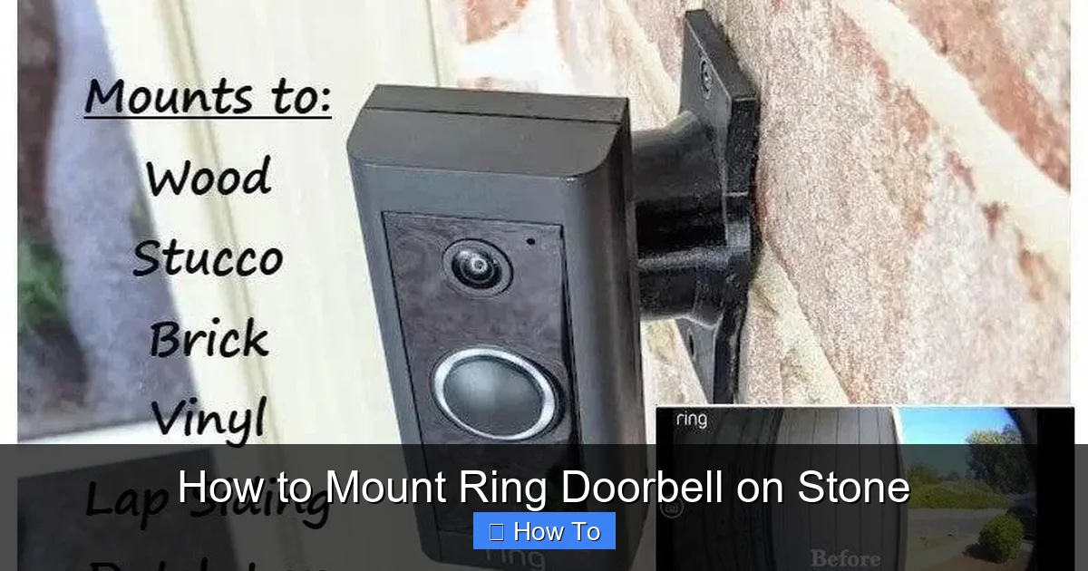 How to Mount Ring Doorbell on Stone