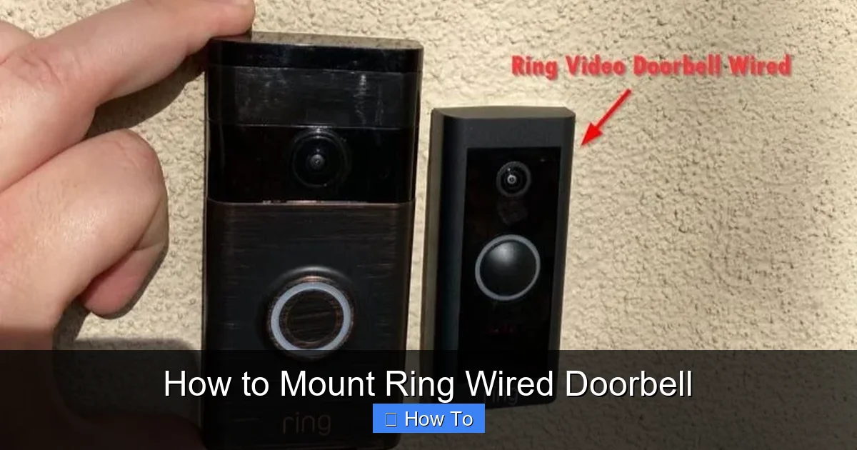 How to Mount Ring Wired Doorbell