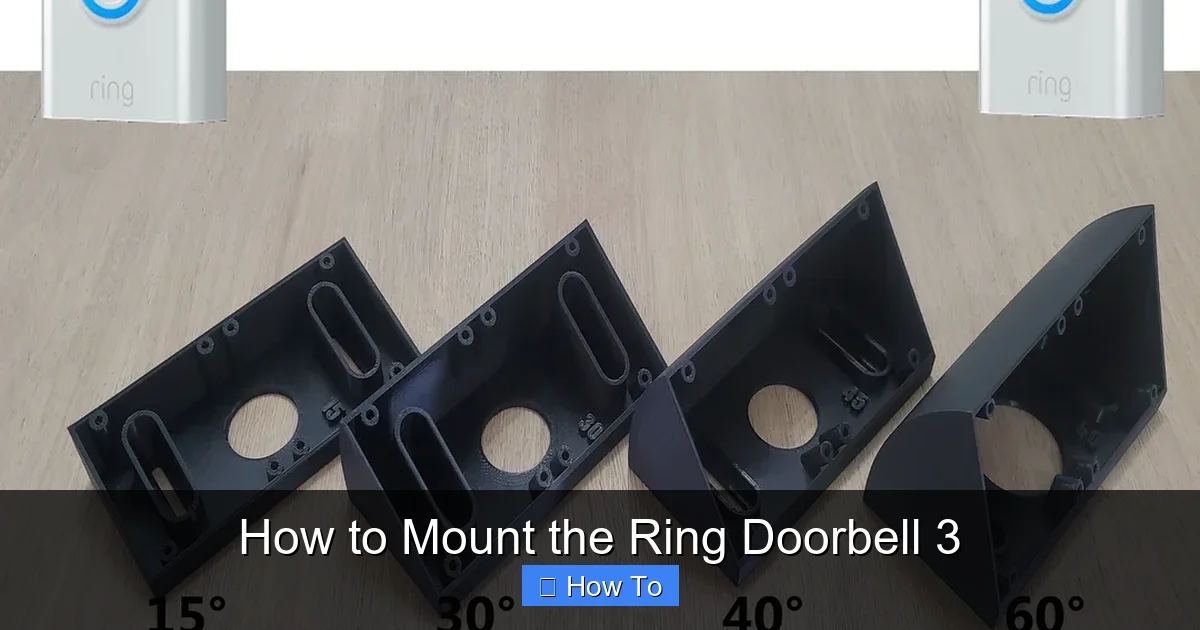 How to Mount the Ring Doorbell 3
