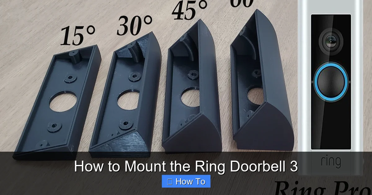 How to Mount the Ring Doorbell 3