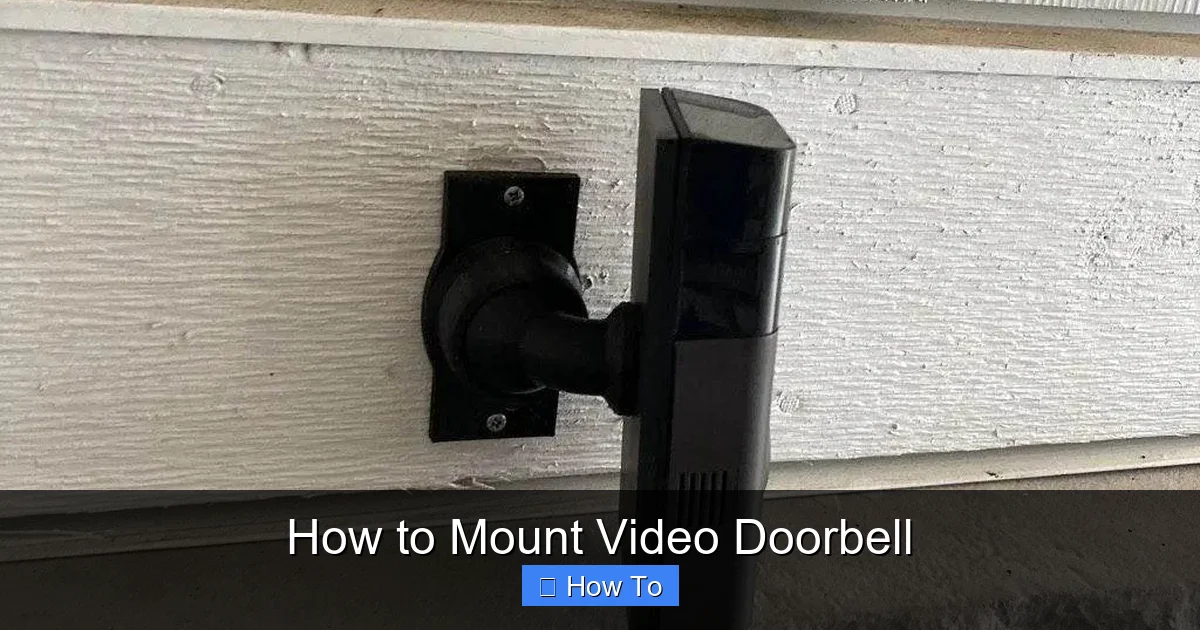 How to Mount Video Doorbell