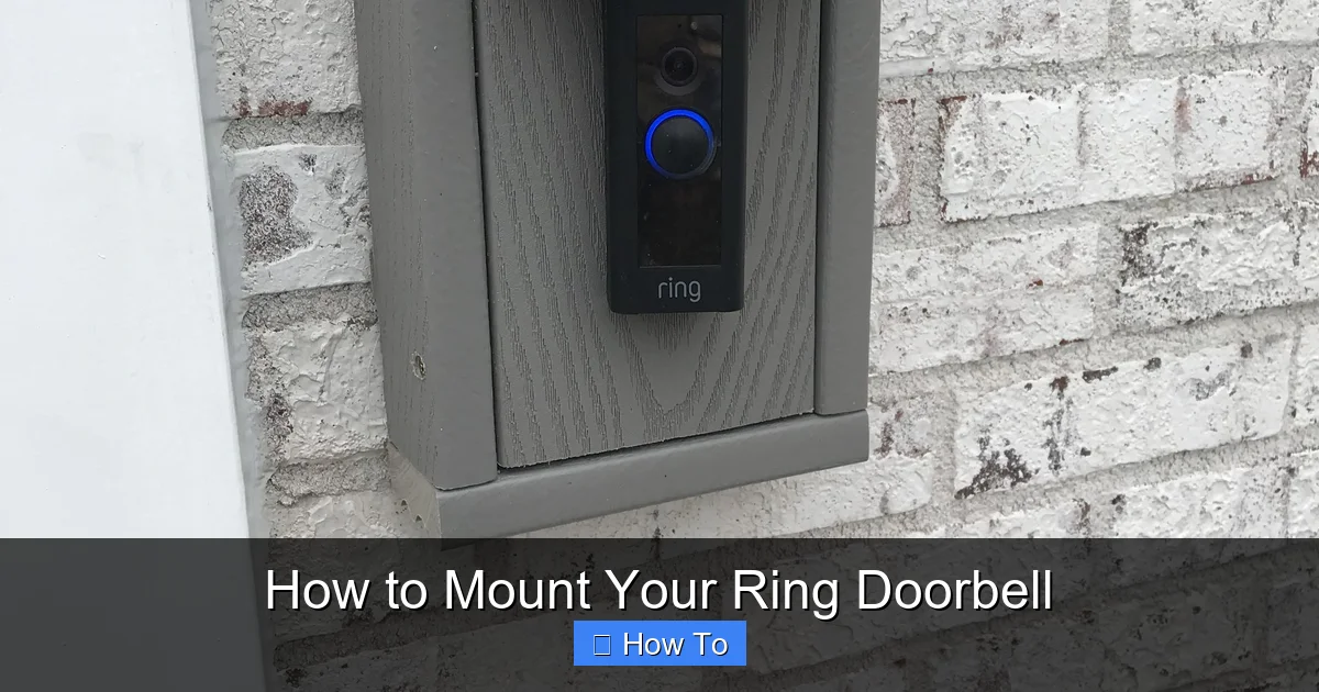How to Mount Your Ring Doorbell