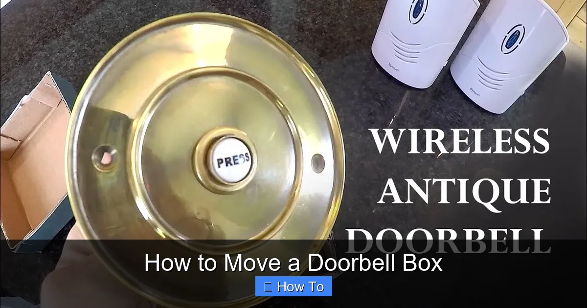 How to Move a Doorbell Box