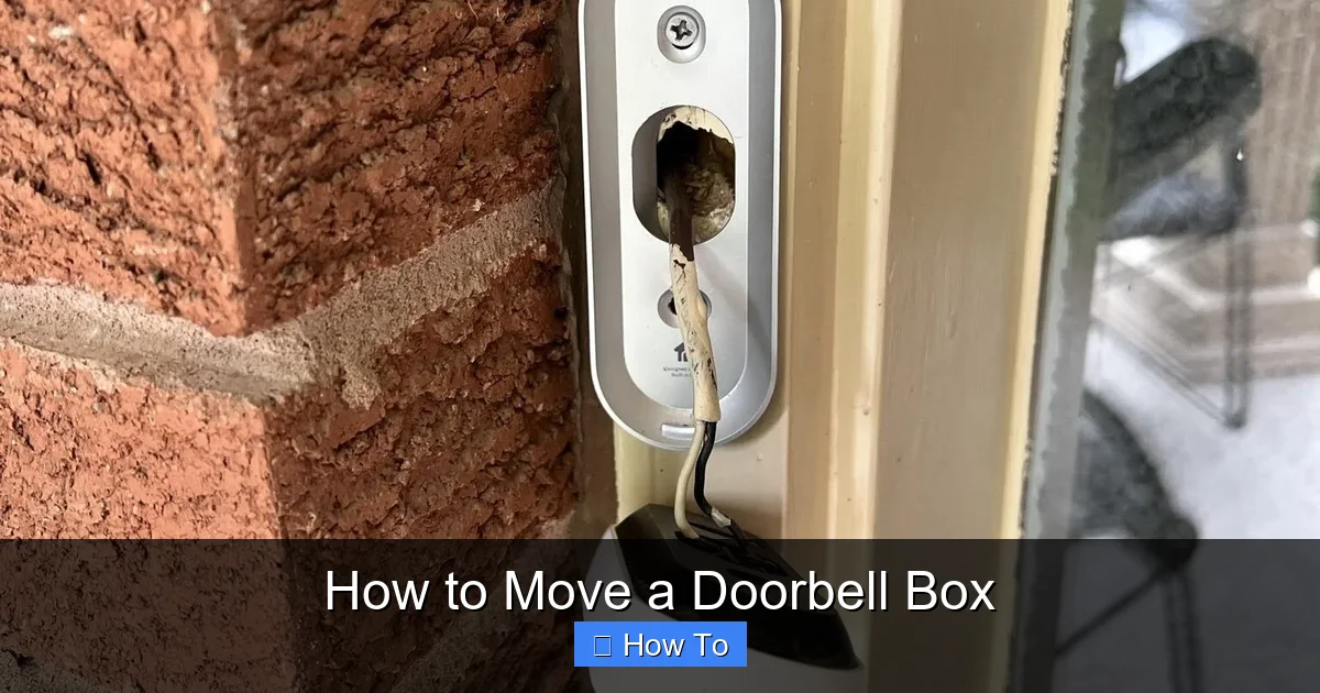 How to Move a Doorbell Box