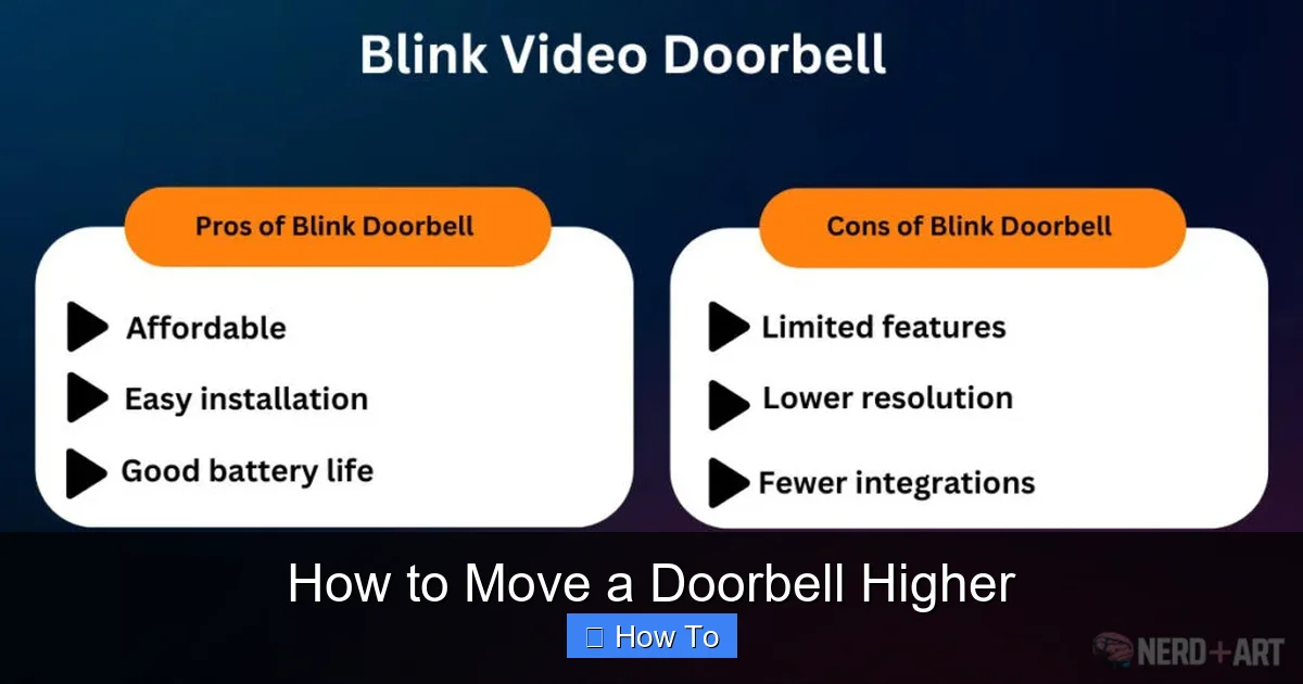 How to Move a Doorbell Higher
