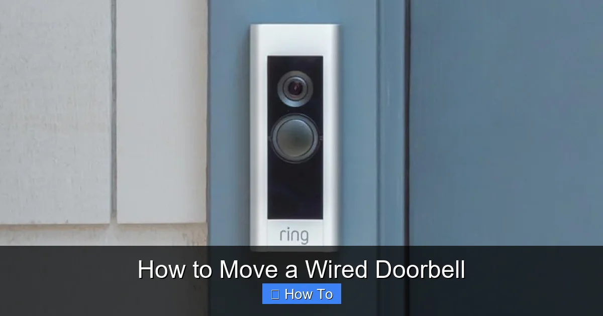 How to Move a Wired Doorbell