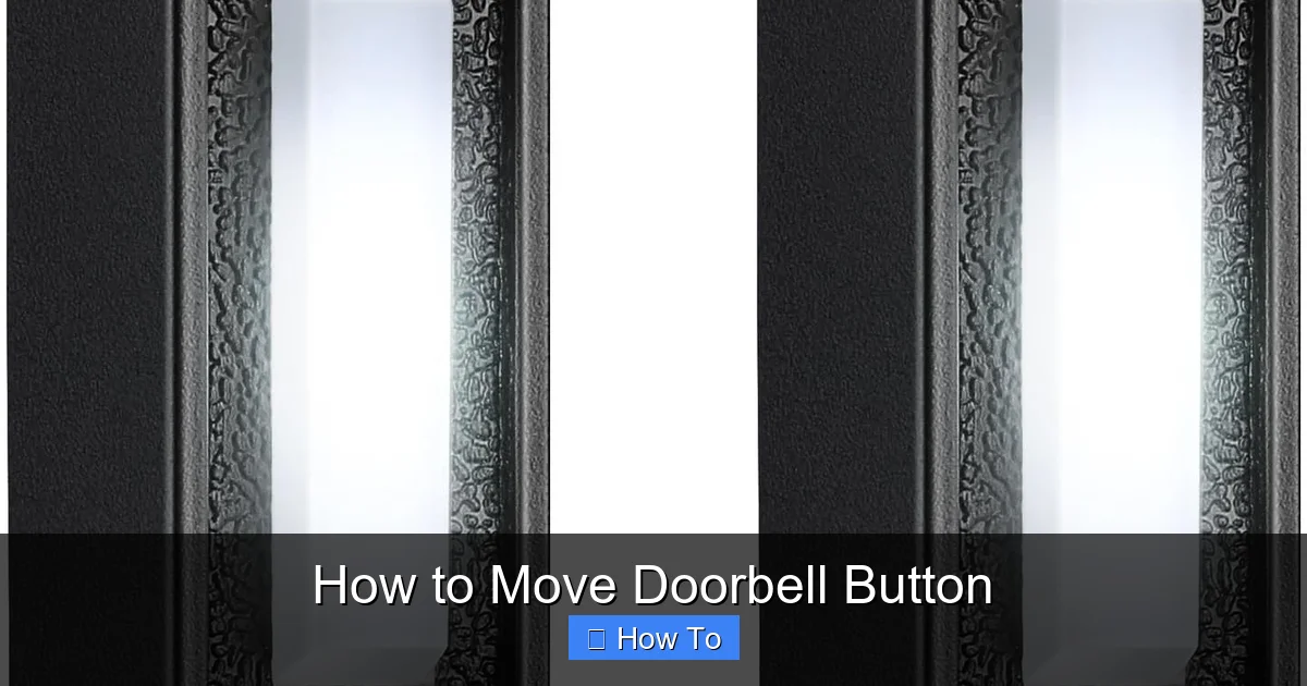 How to Move Doorbell Button