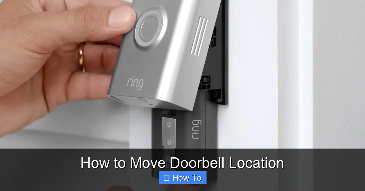 How to Move Doorbell Location
