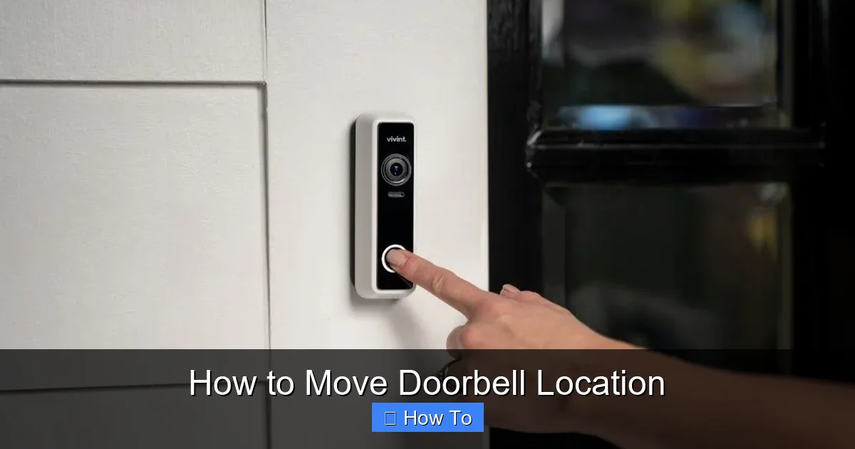 How to Move Doorbell Location