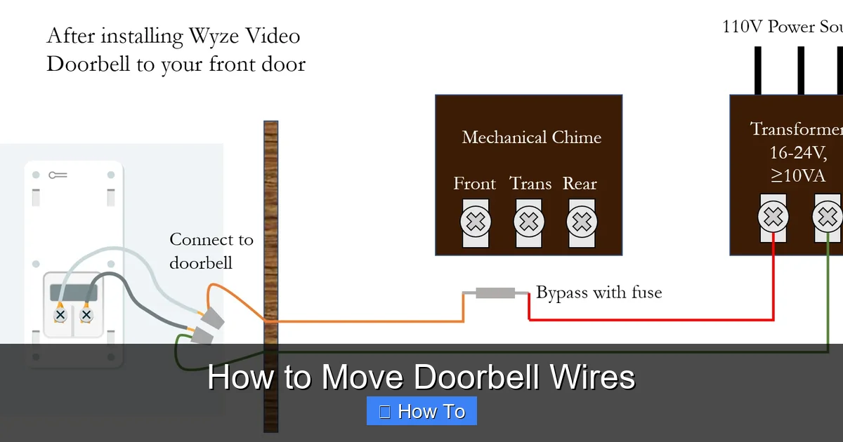 How to Move Doorbell Wires