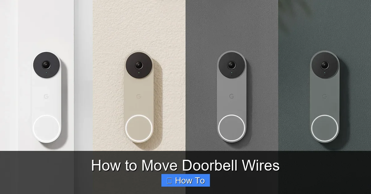 How to Move Doorbell Wires