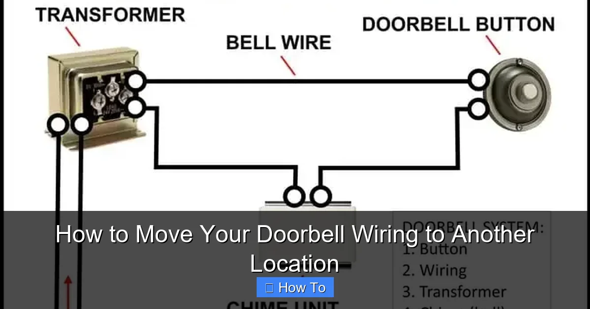 How to Move Your Doorbell Wiring to Another Location