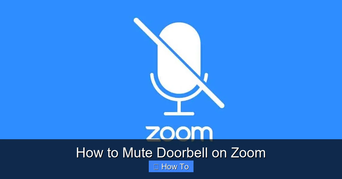 How to Mute Doorbell on Zoom